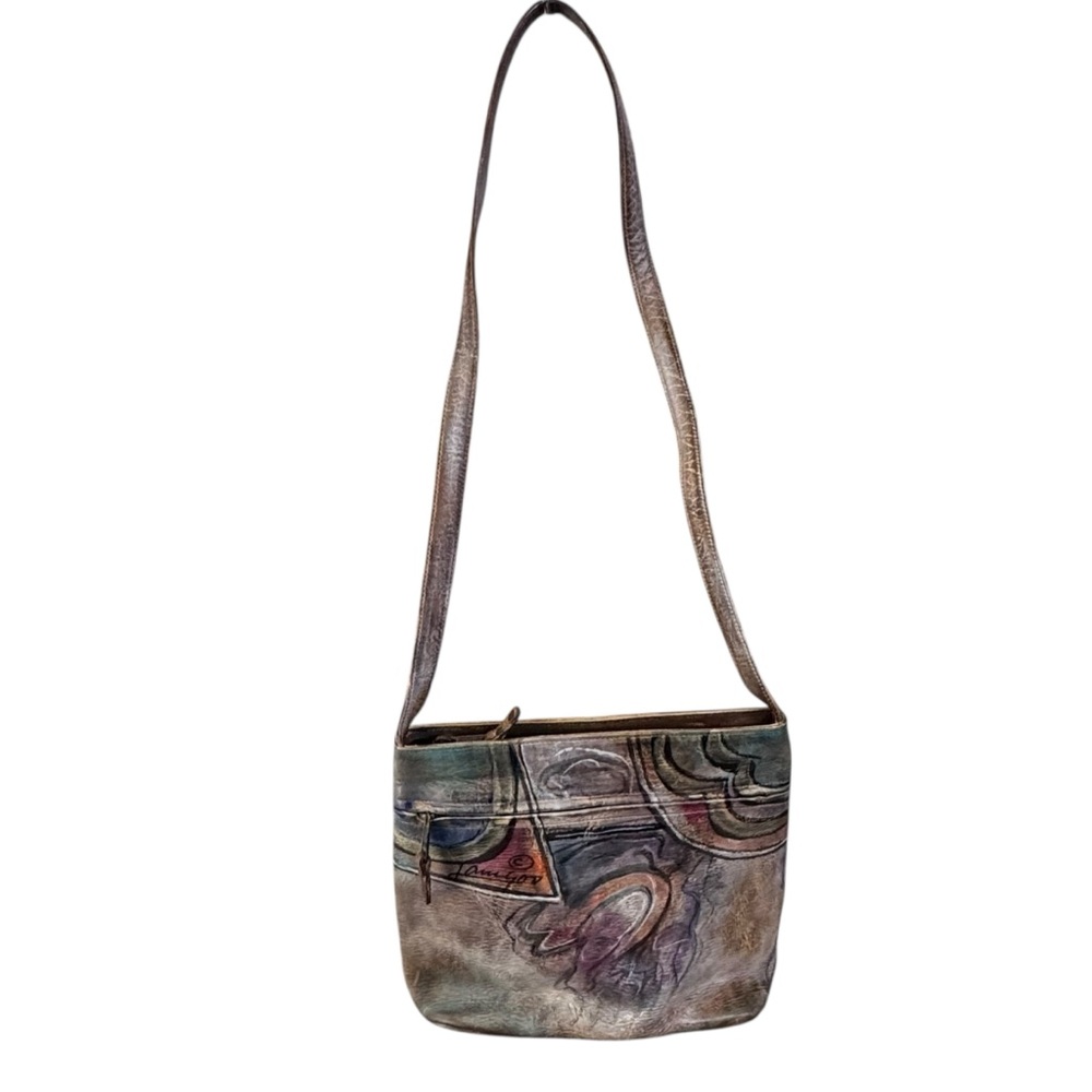 Jane Yoo wearable art shoulder bag artsy artisan artist Stylish Women's handbag - Picture 4 of 11